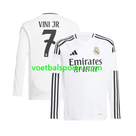 Real Madrid Vinicius Junior 7 Thuis Shirt 2024-25 L/S